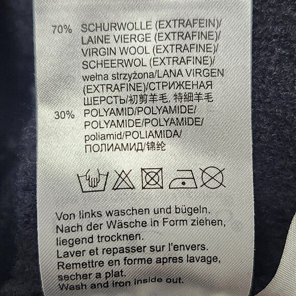 Luisa Cerano Women's Black/Grey Poodle Sweater W/Rhinestones Size 16 - Picture 9 of 11